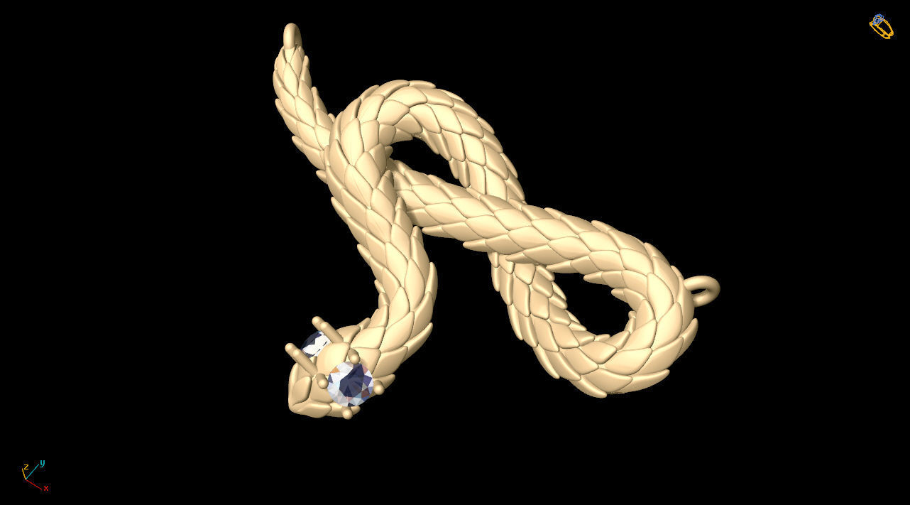 snake toy 3D print model_14