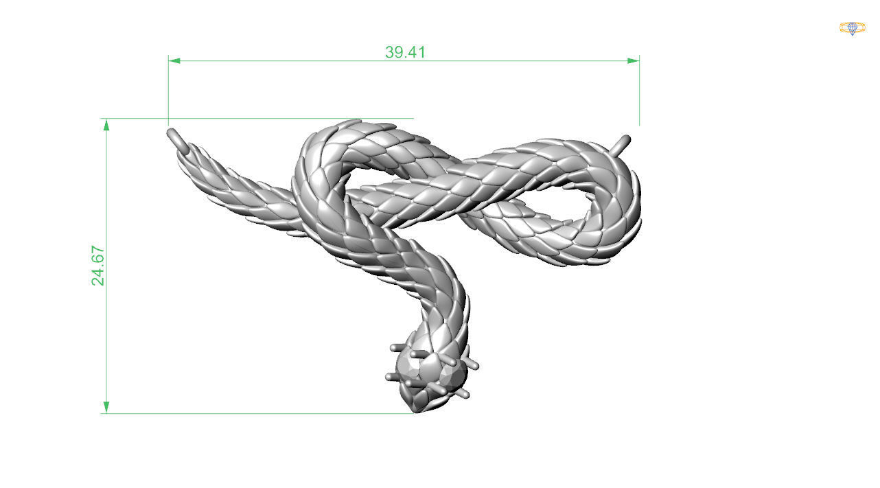 snake toy 3D print model_17