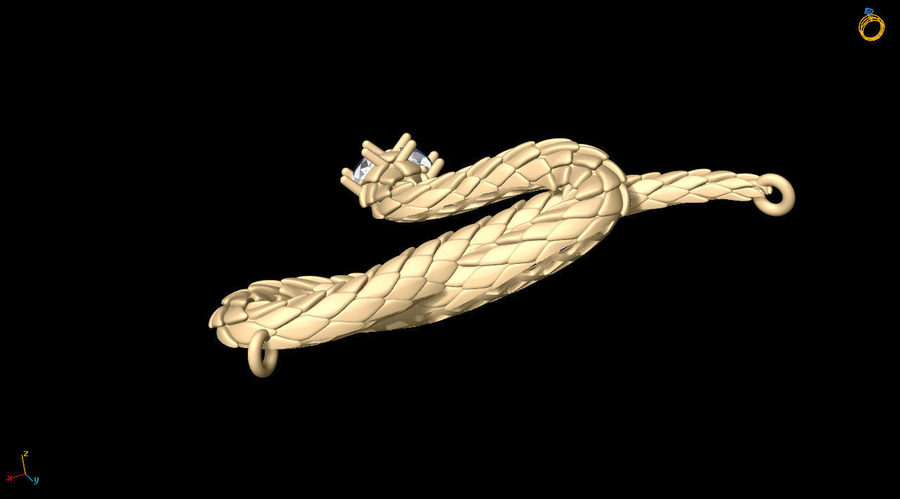 snake toy 3D print model_23