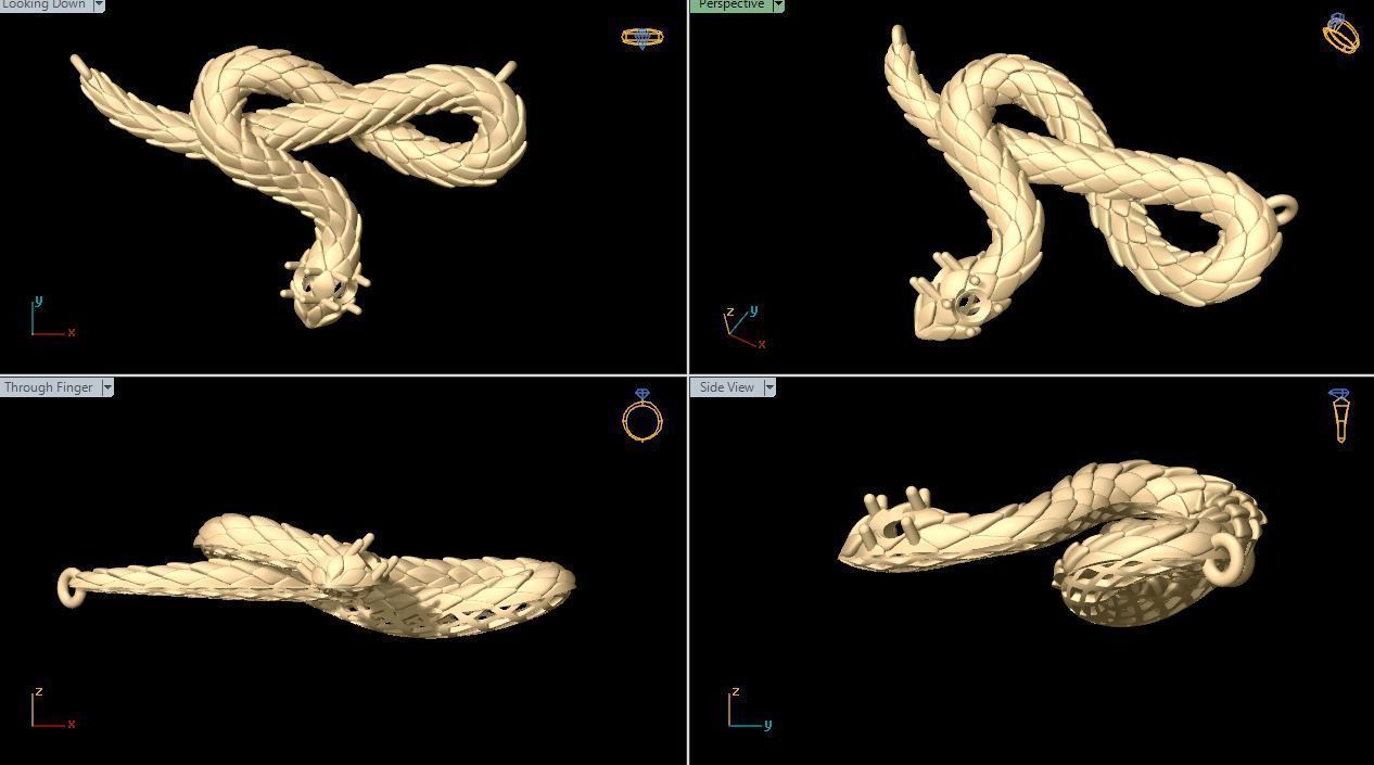 snake toy 3D print model_22