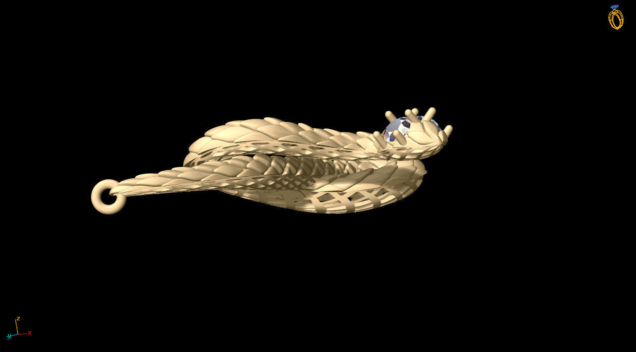 snake toy 3D print model_20