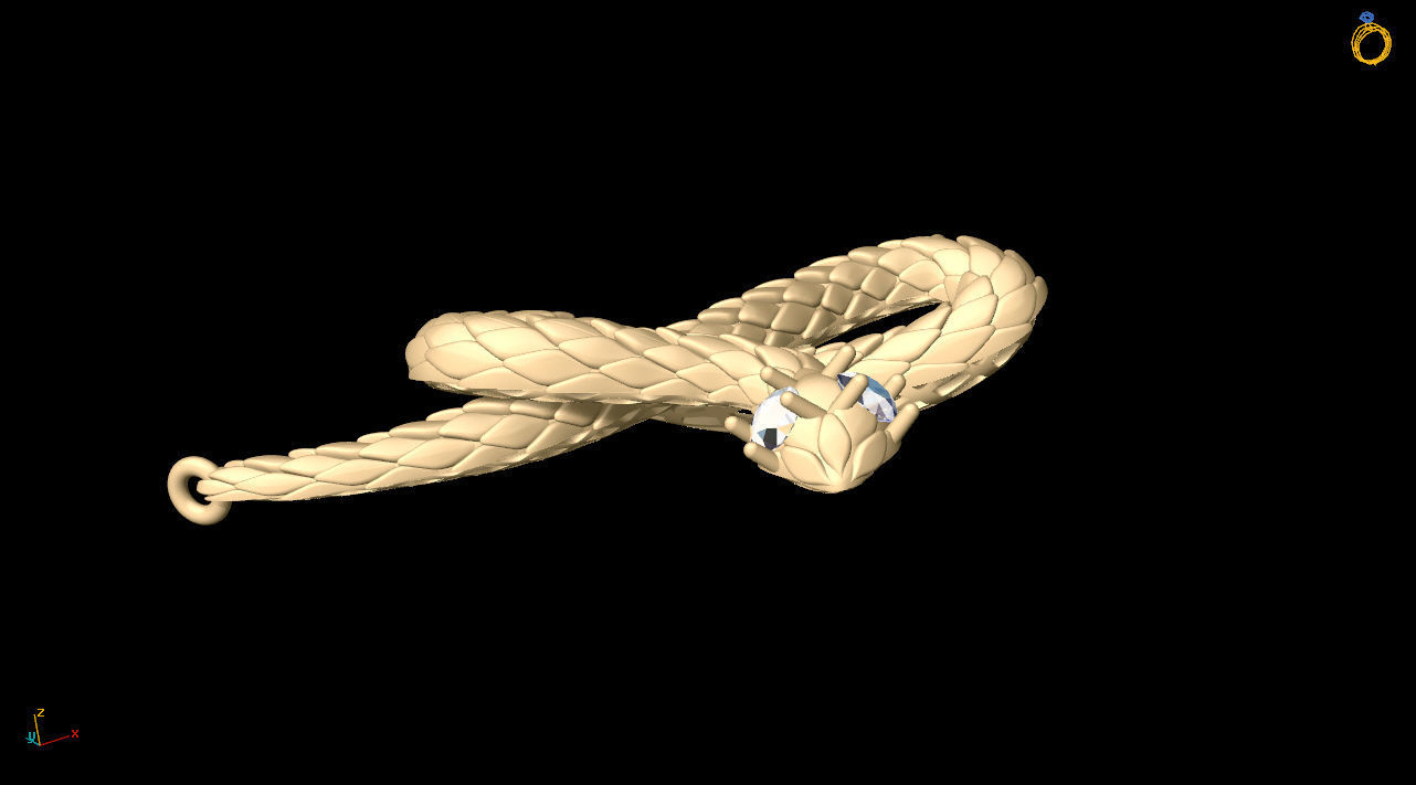 snake toy 3D print model_13