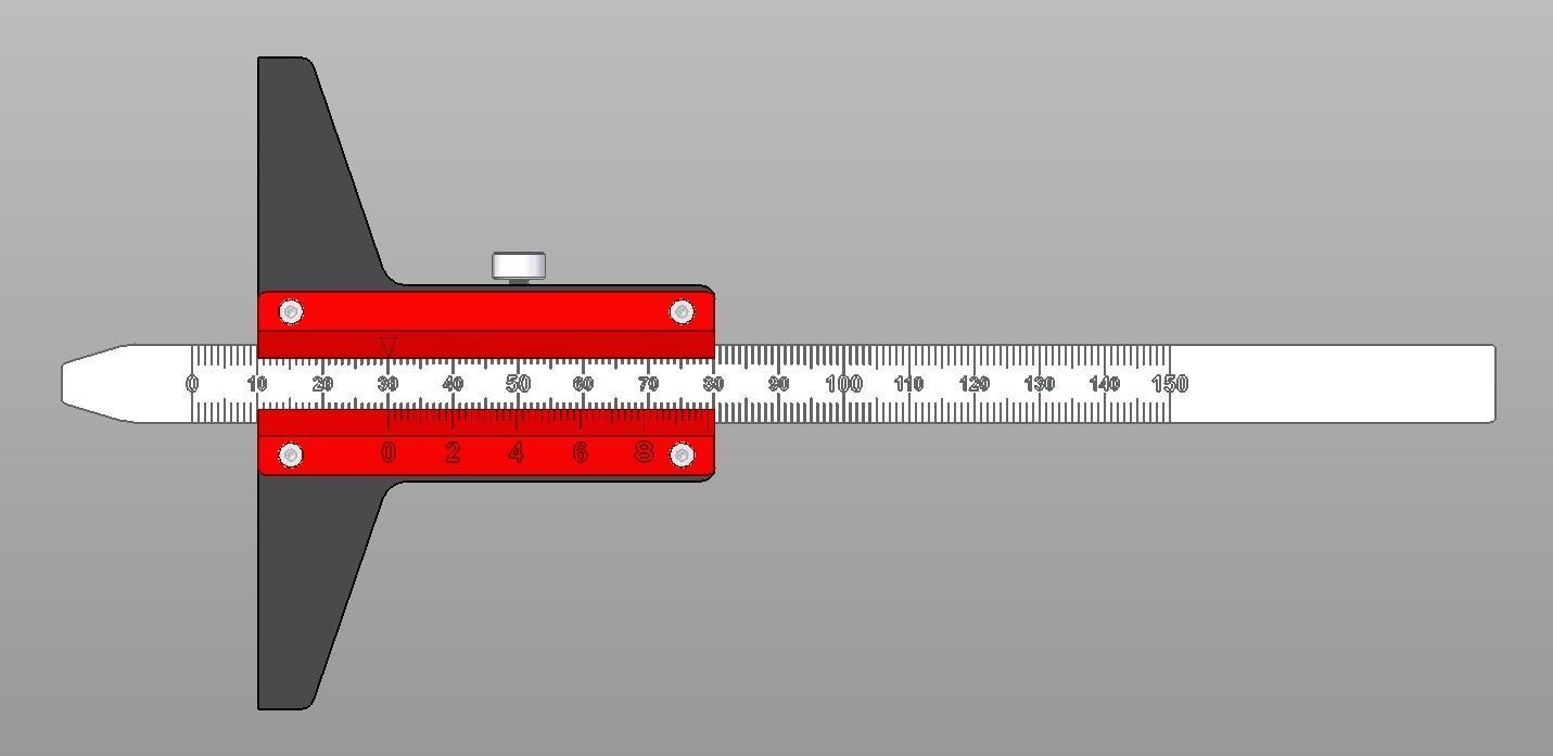 DEPTH VERNIER 150mm 3D model_1