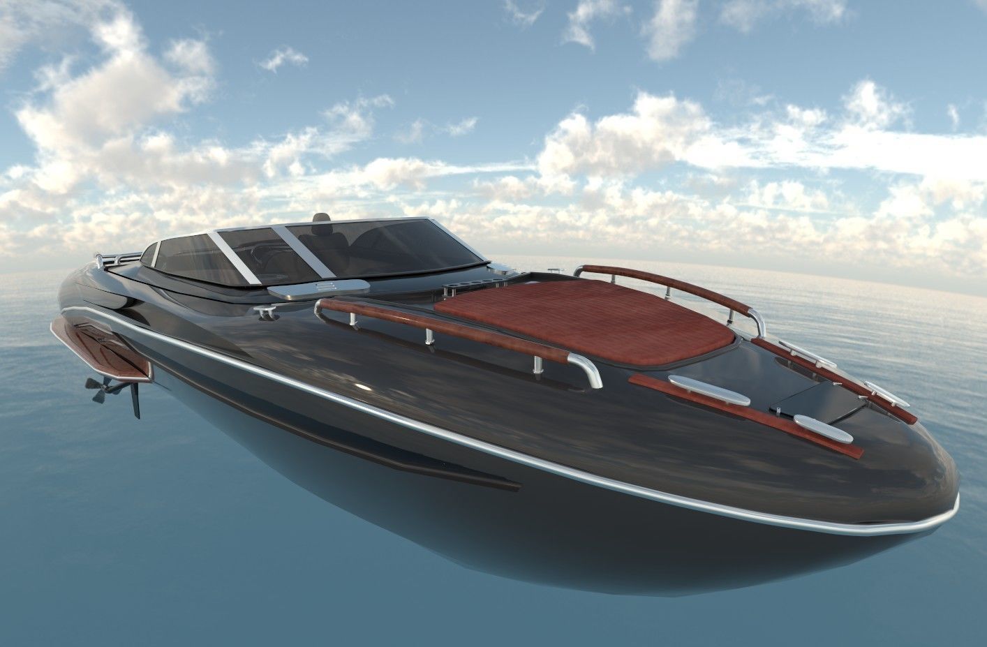 GAMEREADY LUXURY YACHT Low-poly 3D model