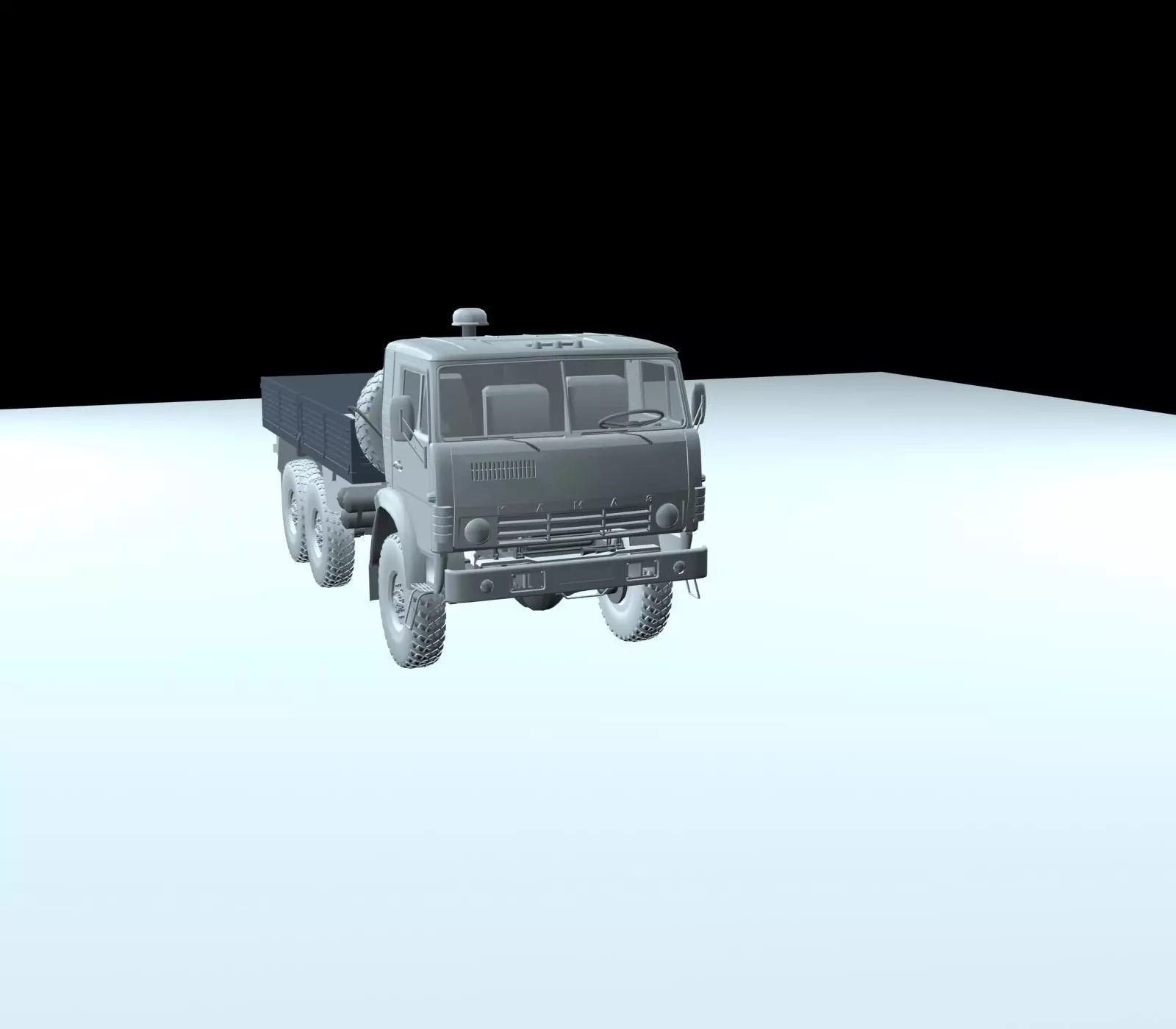 3D Model  KAMAZ -43105  3D print model_0