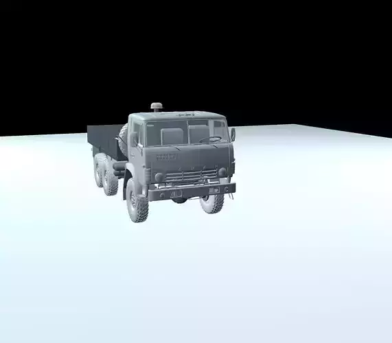 3D Model  KAMAZ -43105 