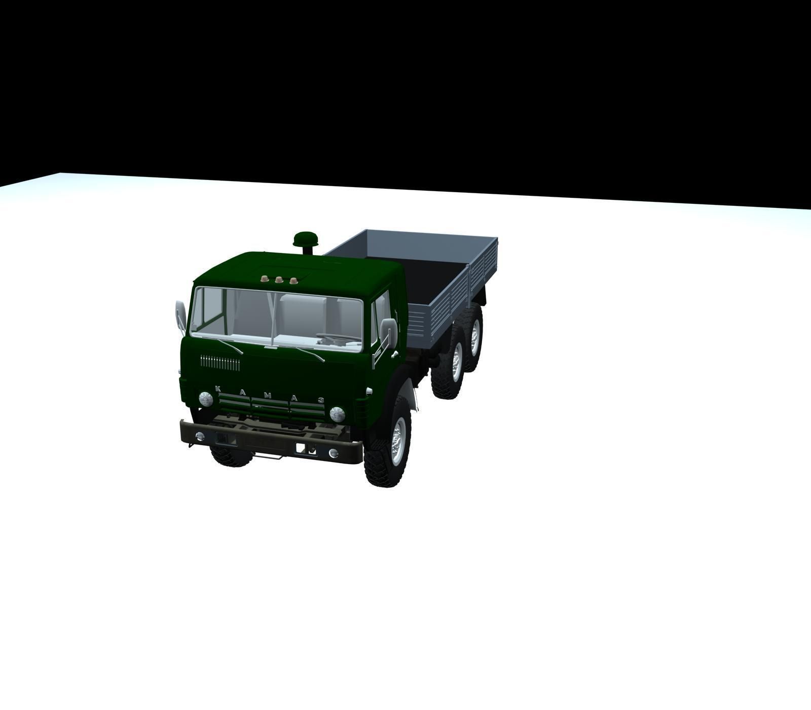 3D Model  KAMAZ -43105  3D print model_7