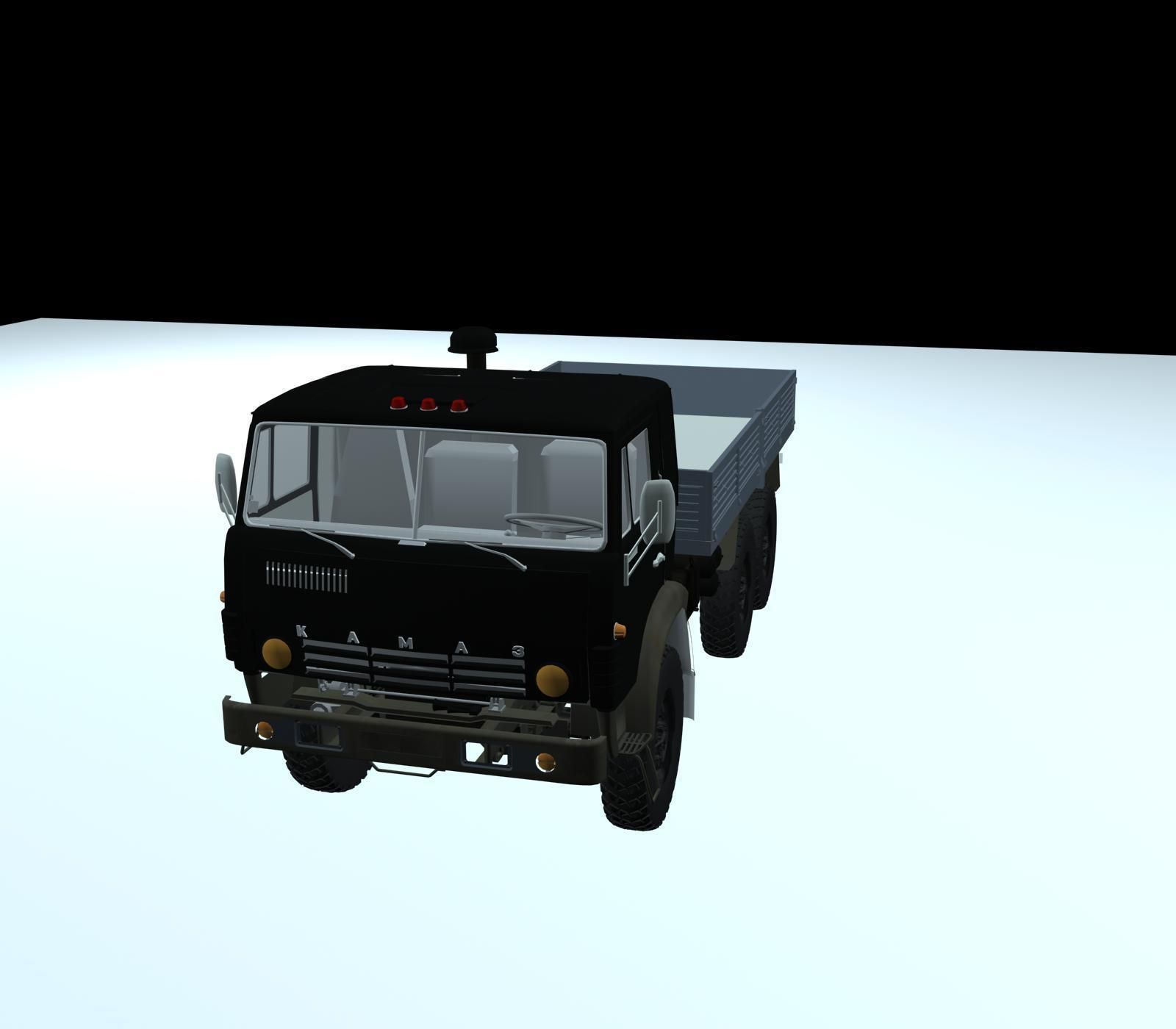 3D Model  KAMAZ -43105  3D print model_5