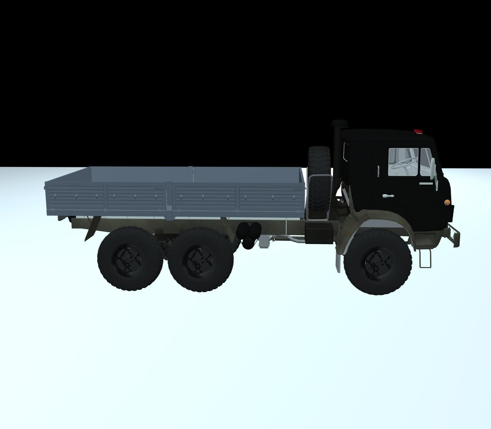 3D Model  KAMAZ -43105  3D print model_3