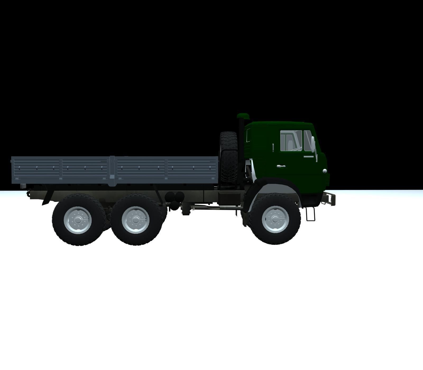 3D Model  KAMAZ -43105  3D print model_6