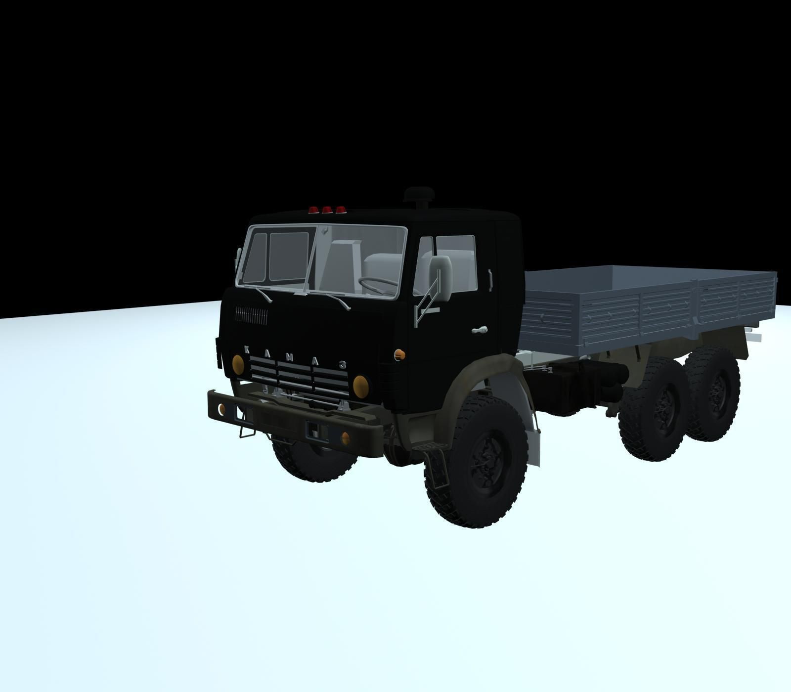 3D Model  KAMAZ -43105  3D print model_4