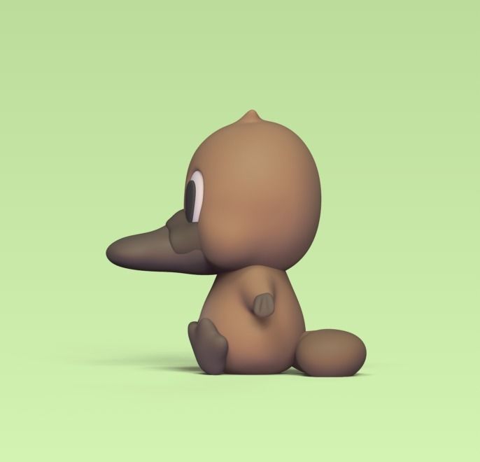 Cute Platypus 3D print model_2