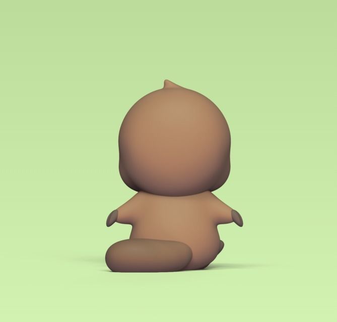 Cute Platypus 3D print model_3