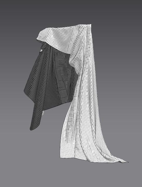 Clothing FBX 3 in 1set 14 Low-poly 3D model_15
