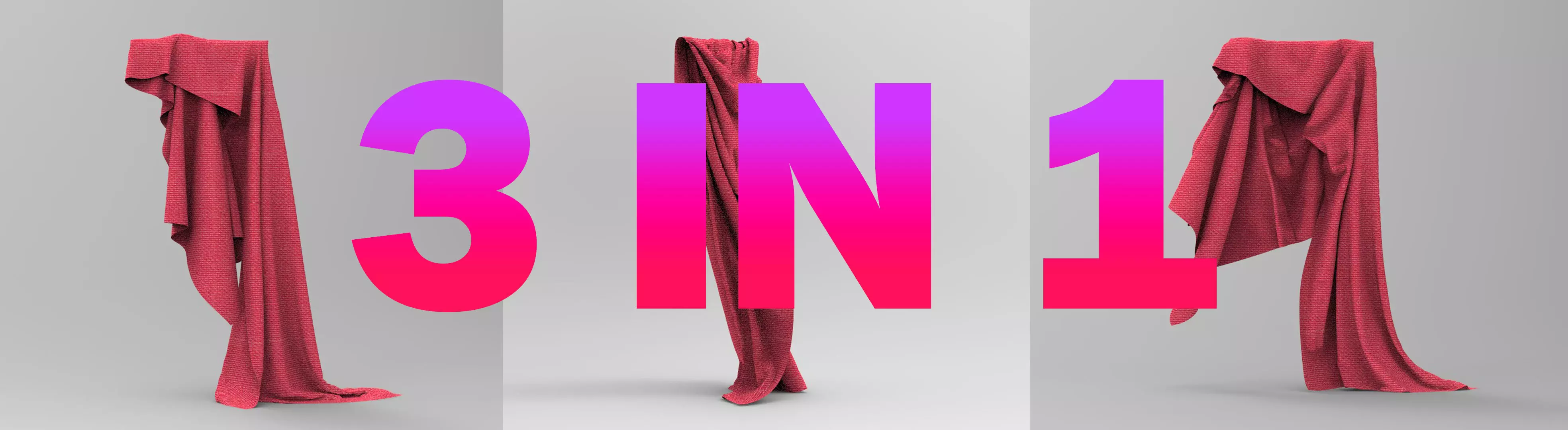 Clothing FBX 3 in 1set 14 Low-poly 3D model_0