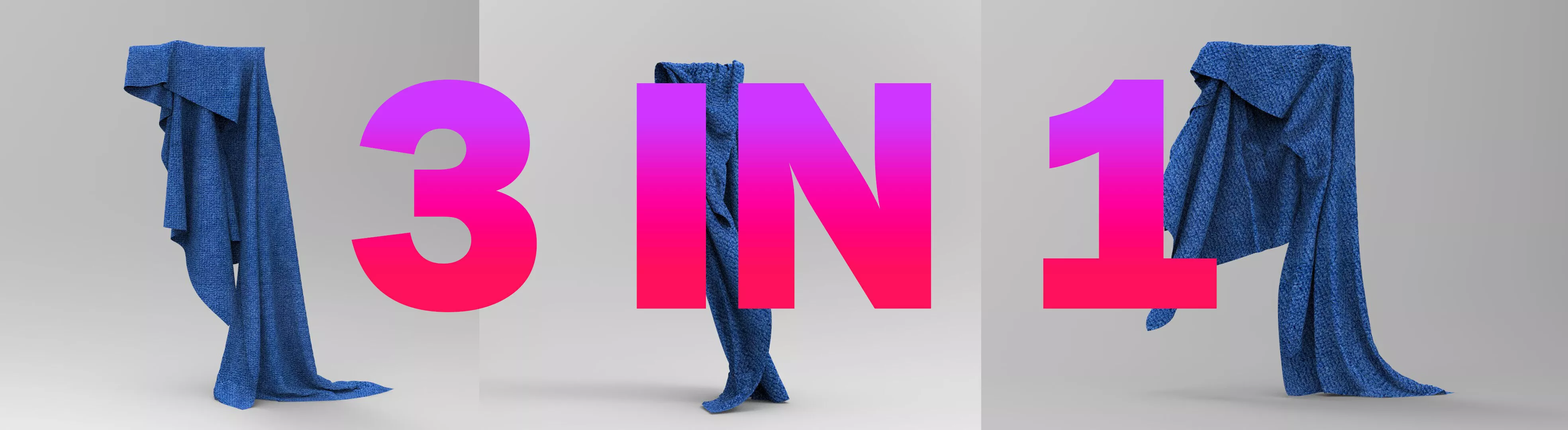 Clothing FBX 3 in 1set 15 Low-poly 3D model