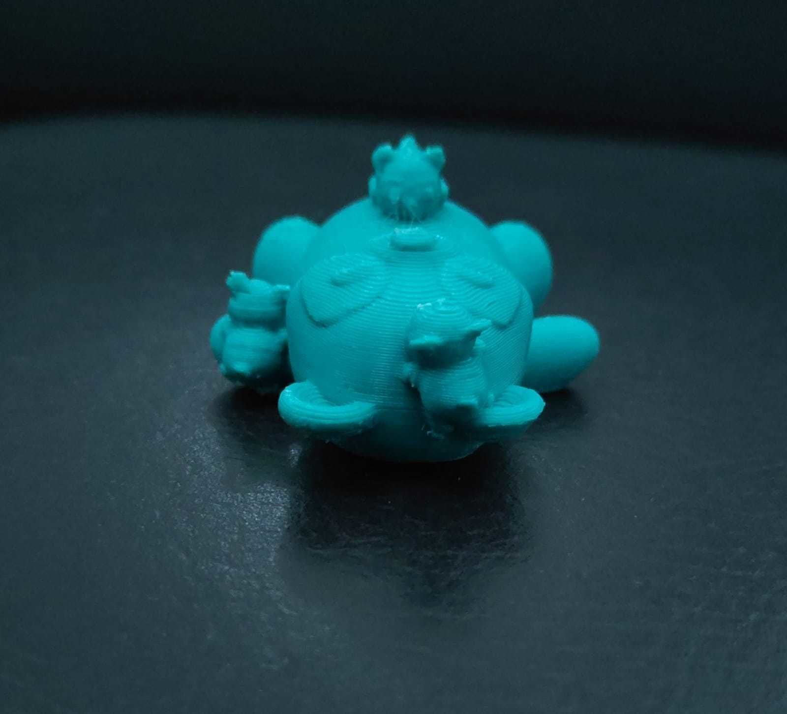 Panda and Babies 3D print model_7