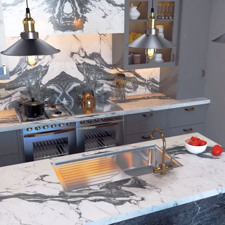 Modern Kitchen Free 3D model