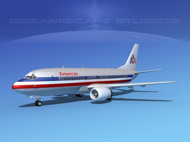 Boeing 737-300 American Airlines 3D model