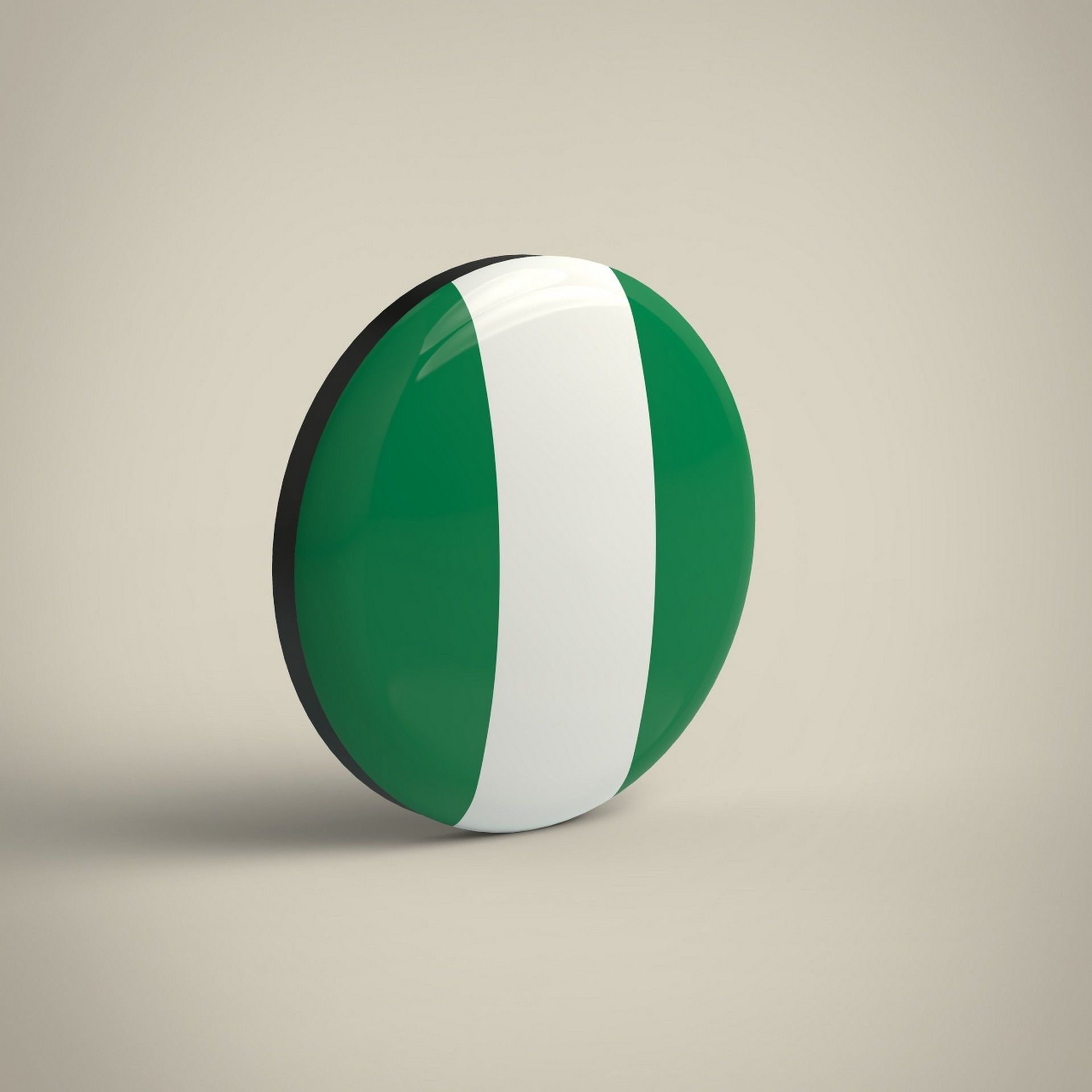 Nigeria Badge Low-poly 3D model_2