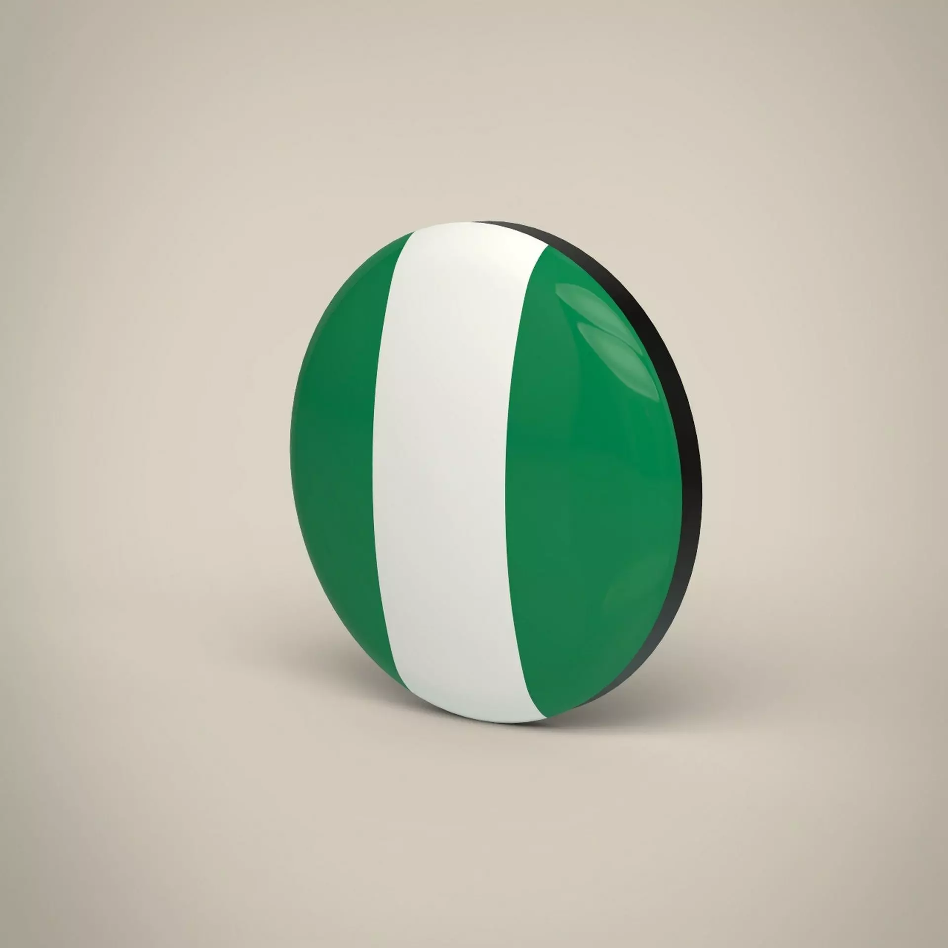 Nigeria Badge Low-poly 3D model_0