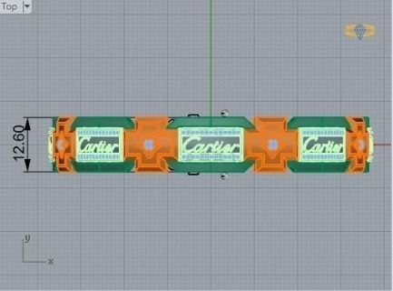 Enamel men bracelet   482 3D print model_4