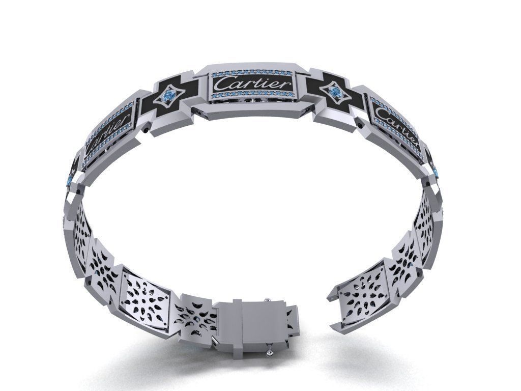 Enamel men bracelet   482 3D print model_2