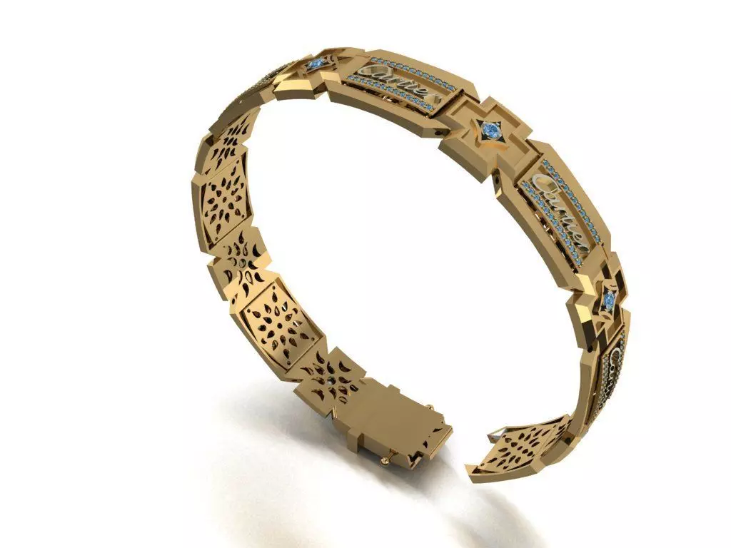 Enamel men bracelet   482 3D print model_0