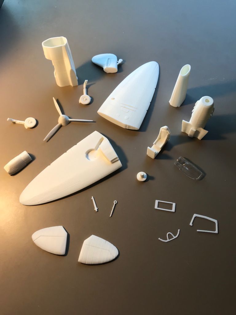 SUPERMARINE SPITFIRE MkI - SCALE 1 48 - 3dPRINTABLE ASSEMBLY KIT 3D print model_1