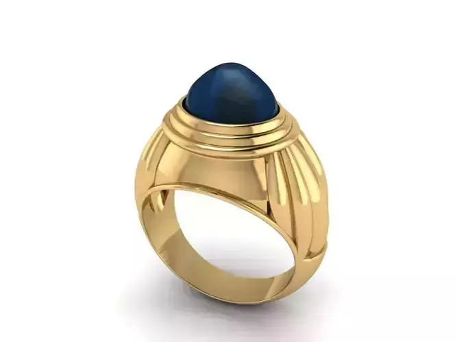 Round Ckabuchon  ring 483