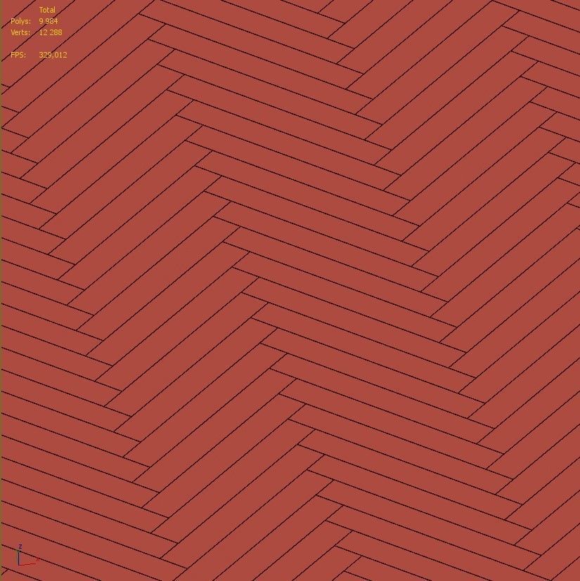 PARQUET 2 herringbone wood flooring 3D model_7