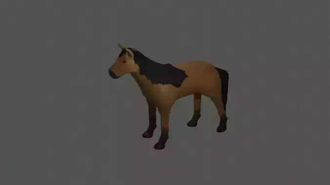 horse Free low-poly 3D model