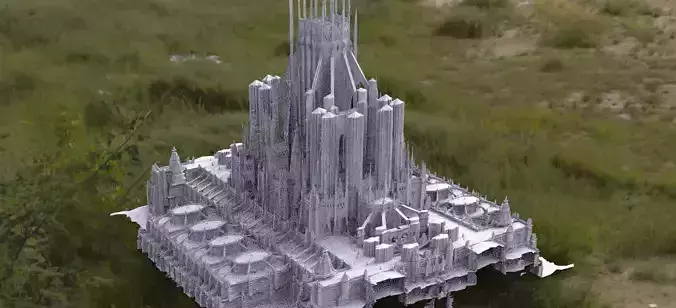 Warhammer inspired architecture 2 3D