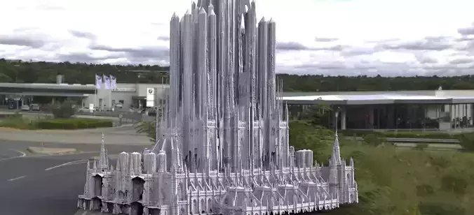 God emperors palace 1 architecture huge city 3D