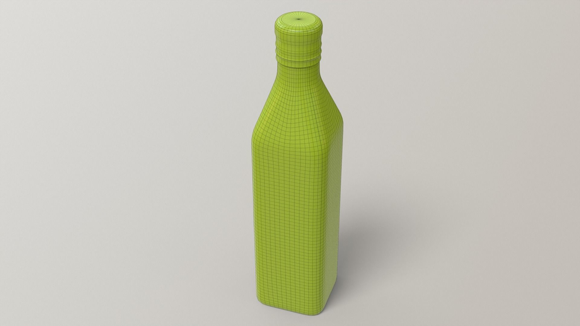 Olive Bottle with Editable Label Low-poly 3D model_13
