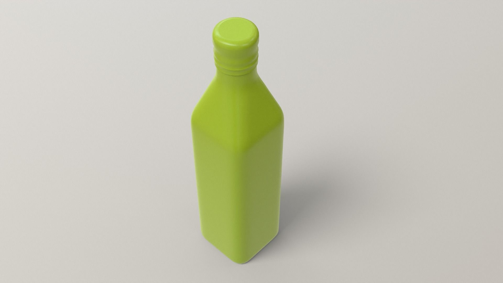 Olive Bottle with Editable Label Low-poly 3D model_10