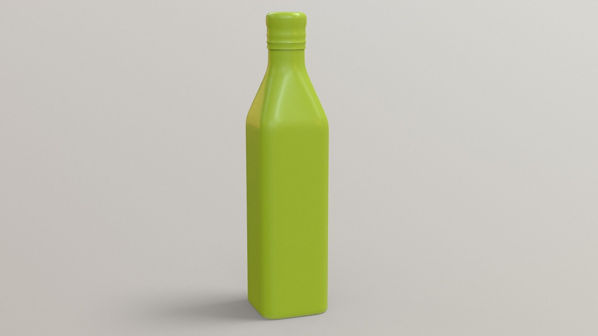 Olive Bottle with Editable Label Low-poly 3D model_9