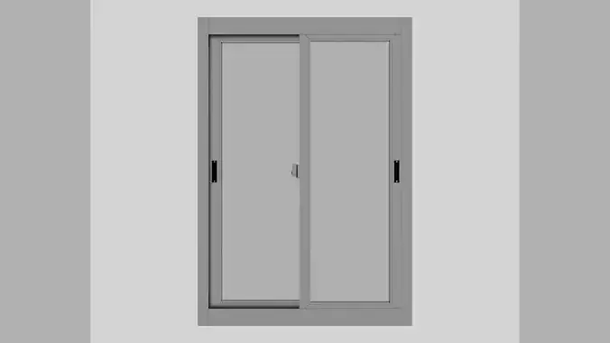 Bathroom Window Aluminium with Ribbed Glass