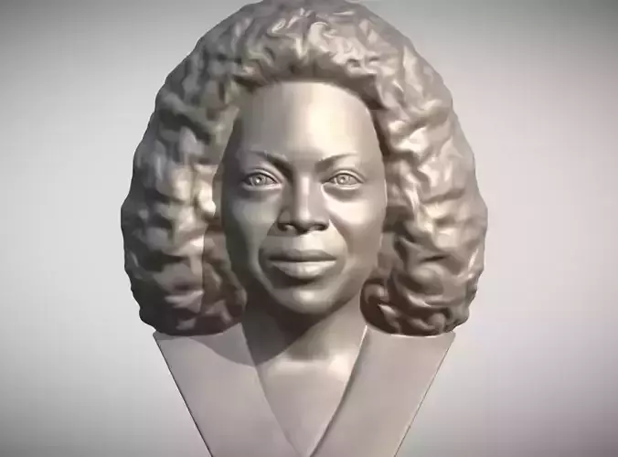 Oprah Winfrey bust for 3D printing 3D print model