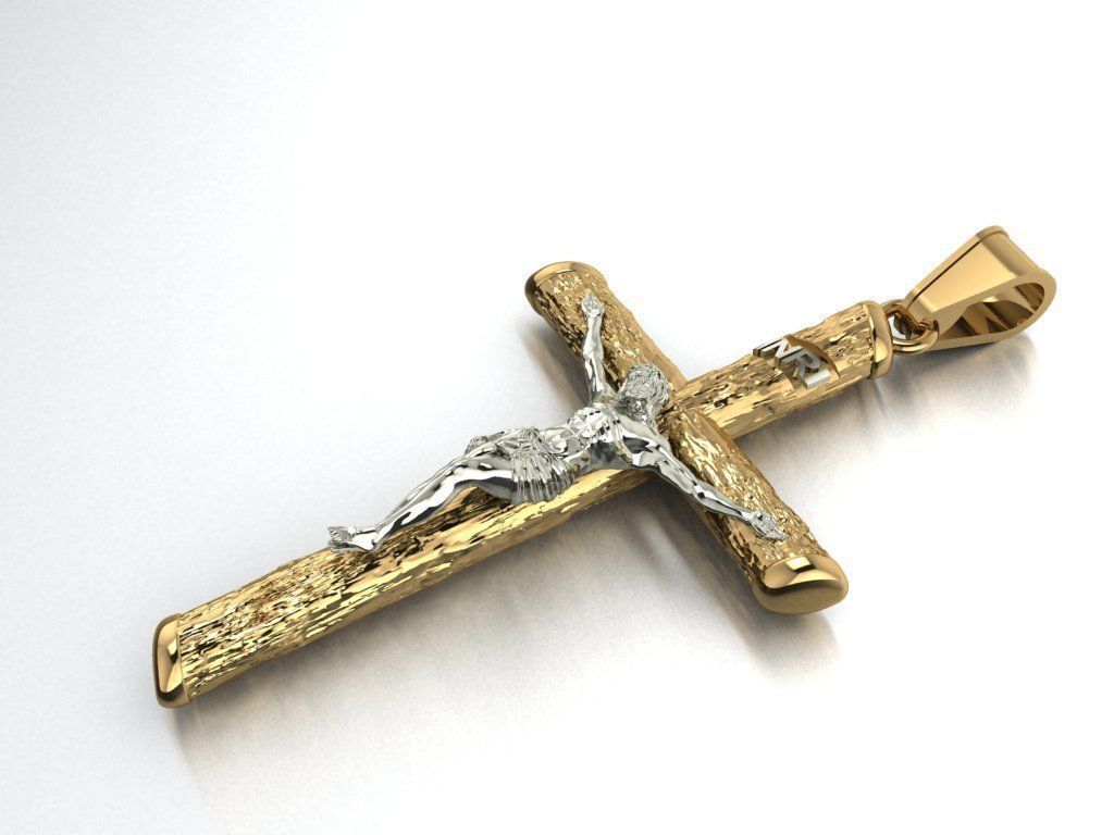Cross necklace 485 3D print model_1