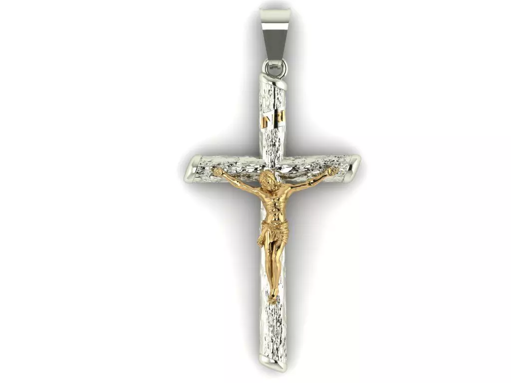Cross necklace 485 3D print model_0