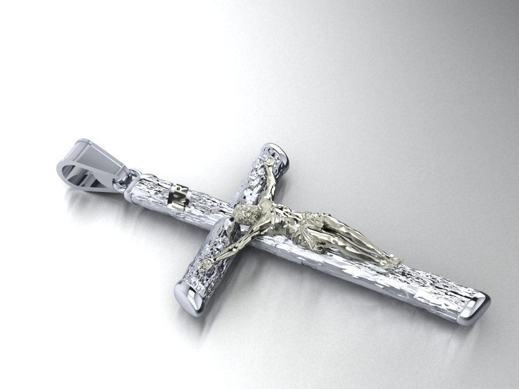 Cross necklace 485 3D print model_2