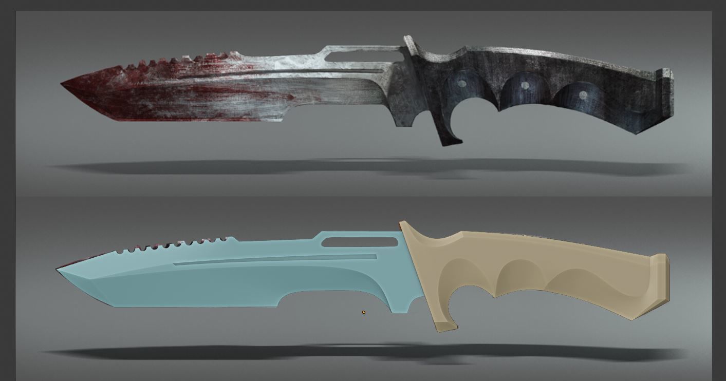 Dead by Daylight Legion Frank Huntsman Knife 3D print model_3