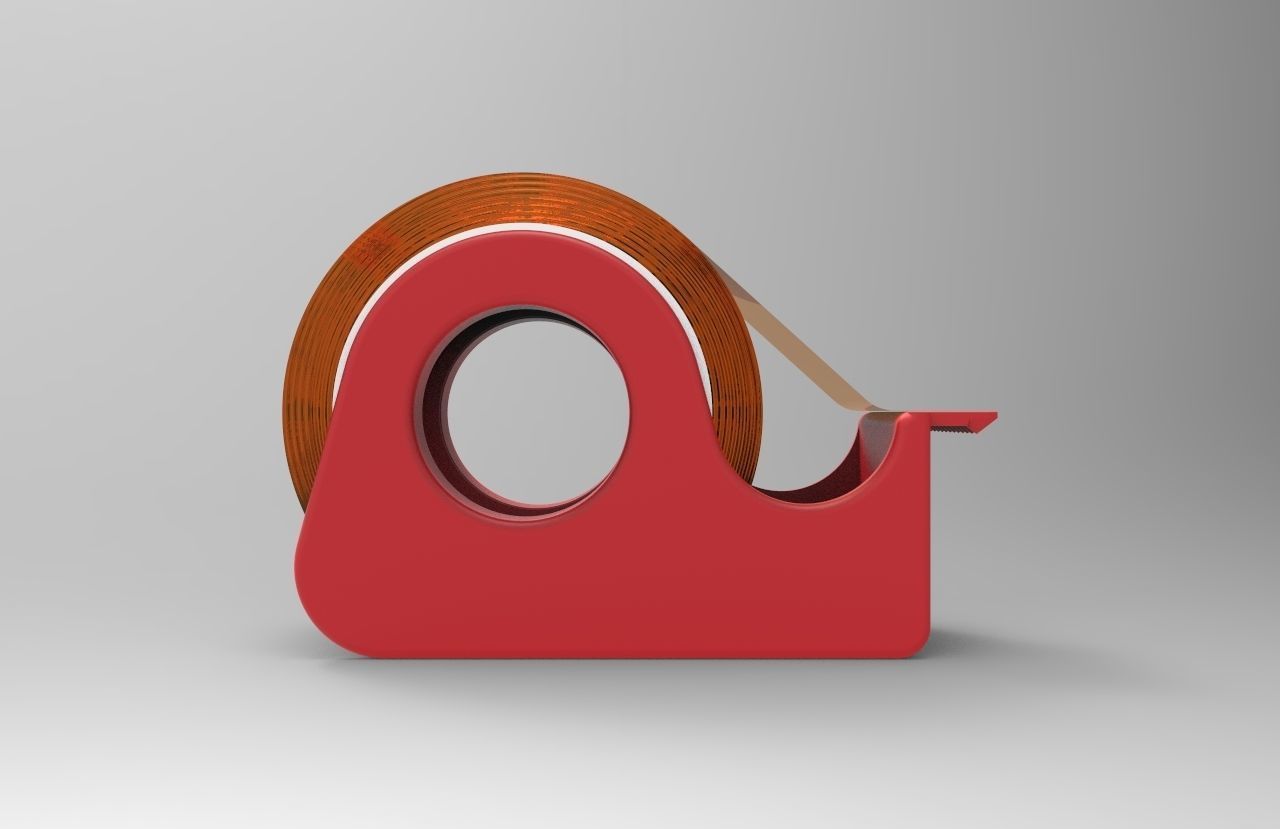Tape Dispenser 3D model_1