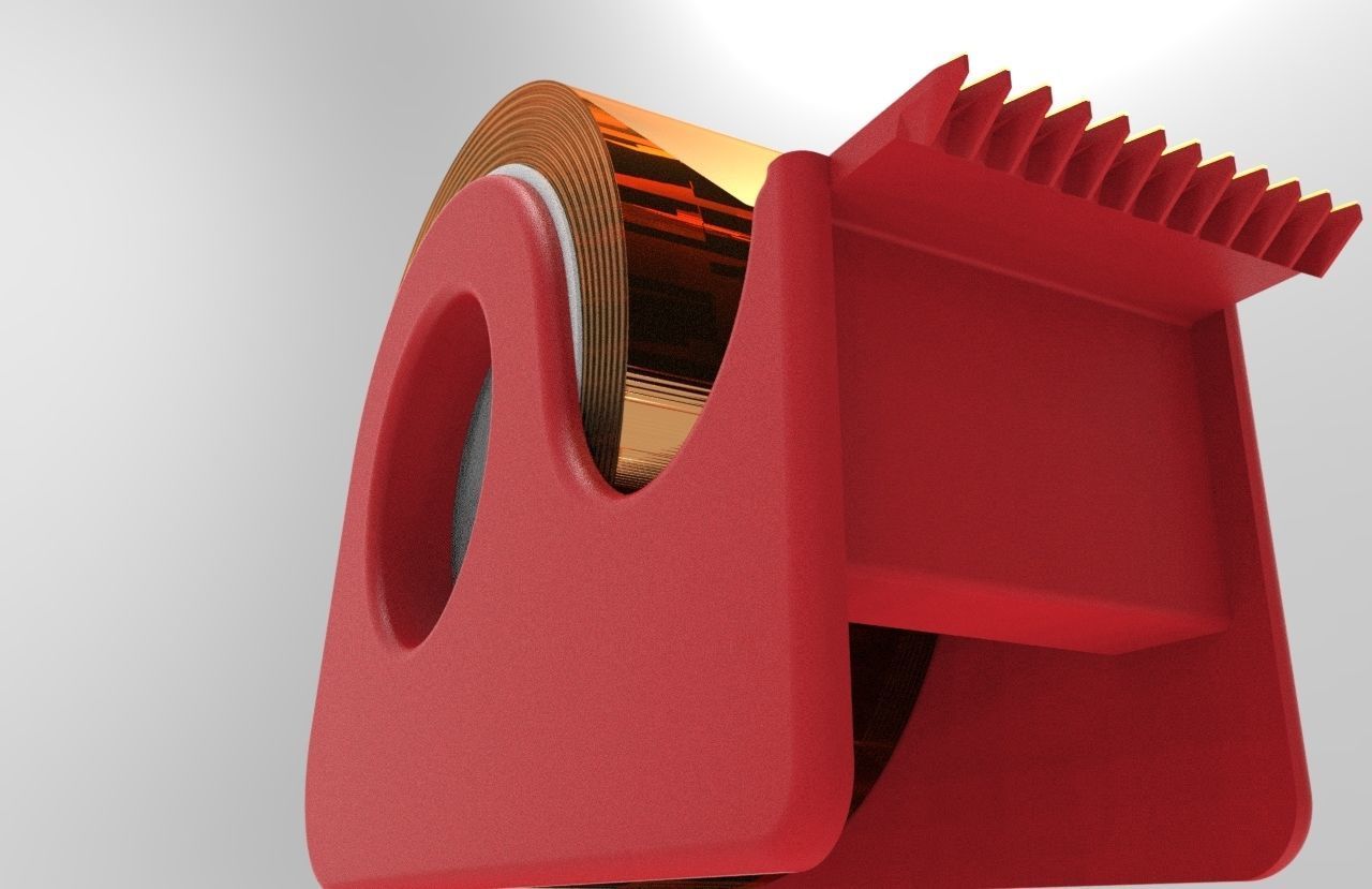 Tape Dispenser 3D model_2