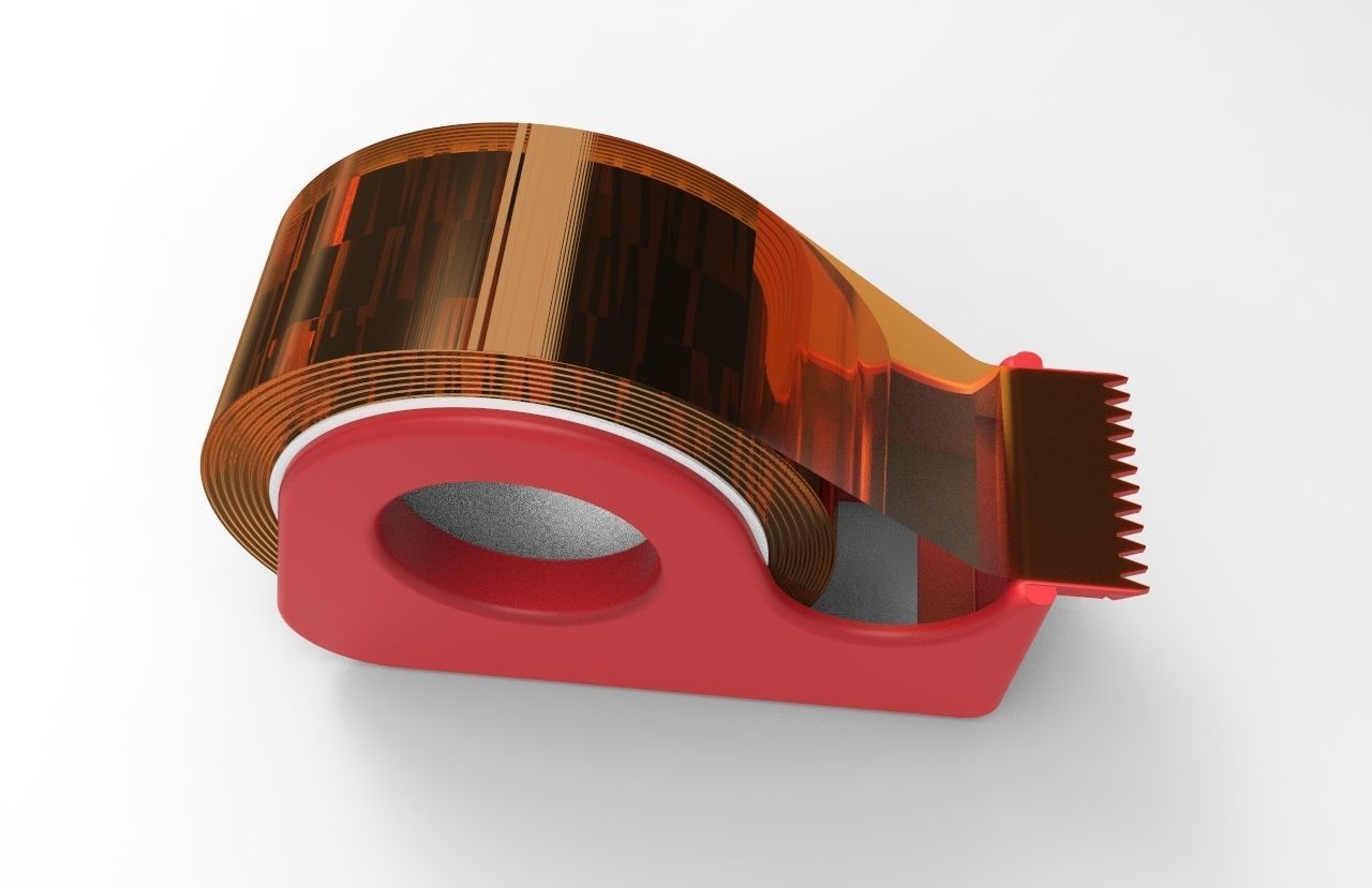 Tape Dispenser 3D model_3