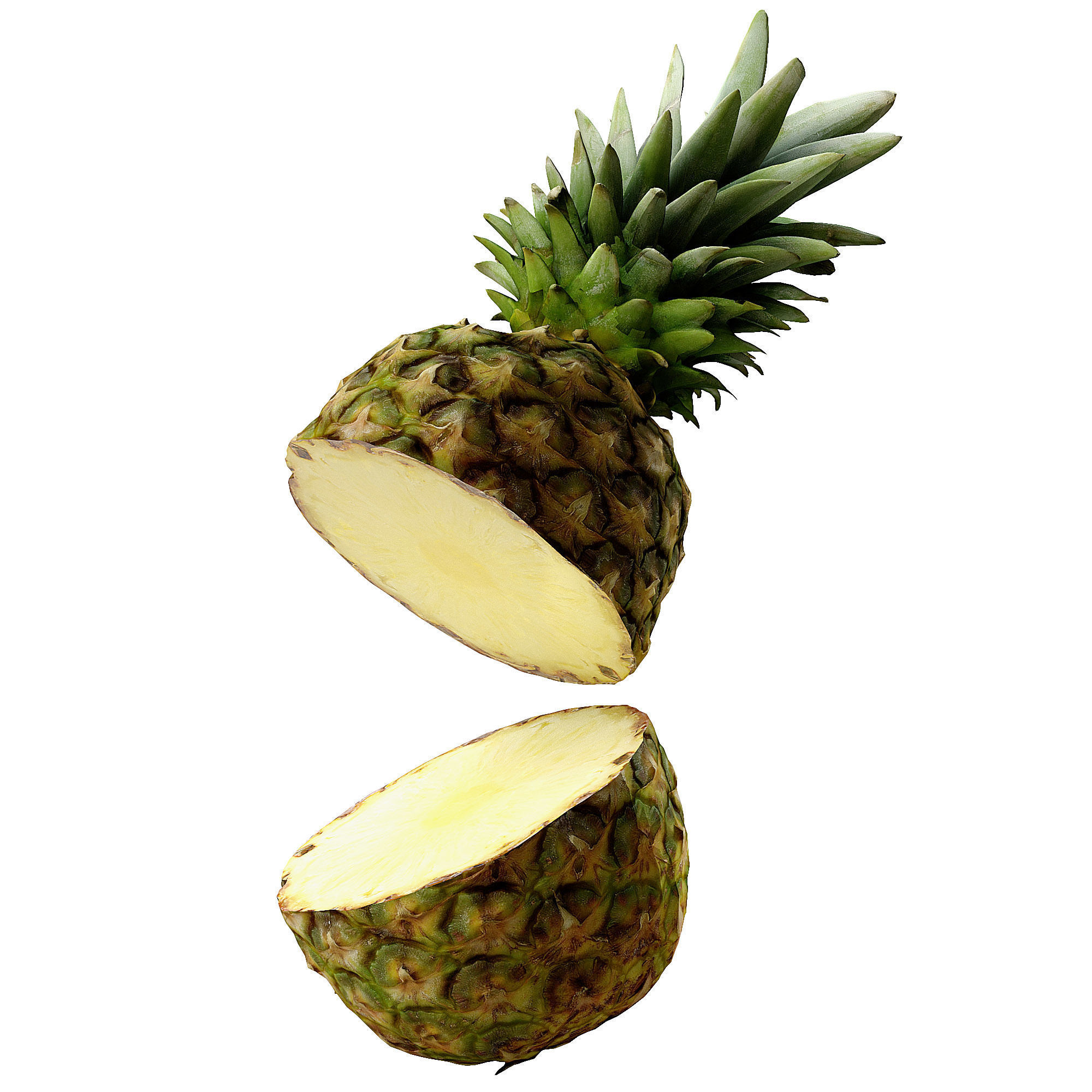 Pineapple PBR Low-poly 3D model_3