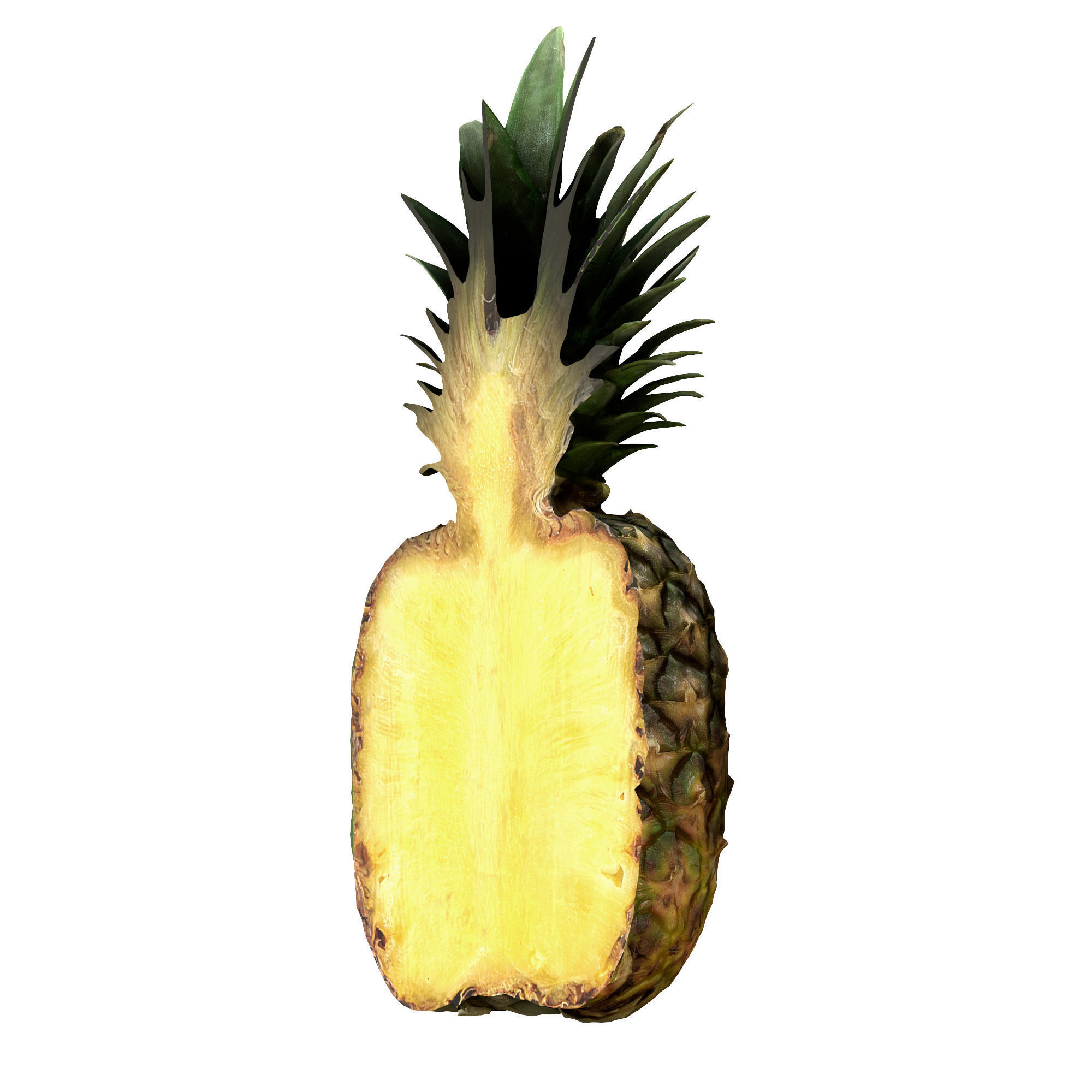 Pineapple PBR Low-poly 3D model_2