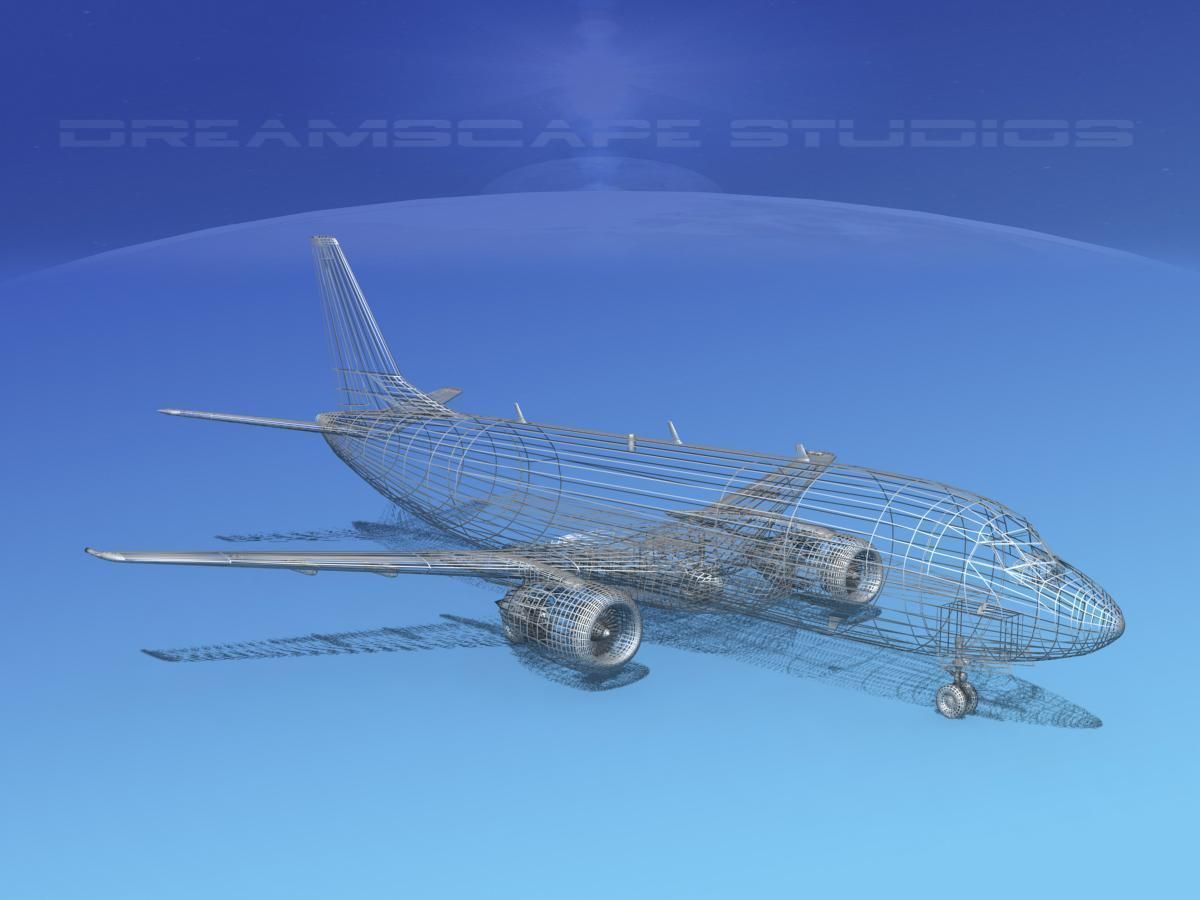 Boeing 737-300 Frontier 1 3D model_11