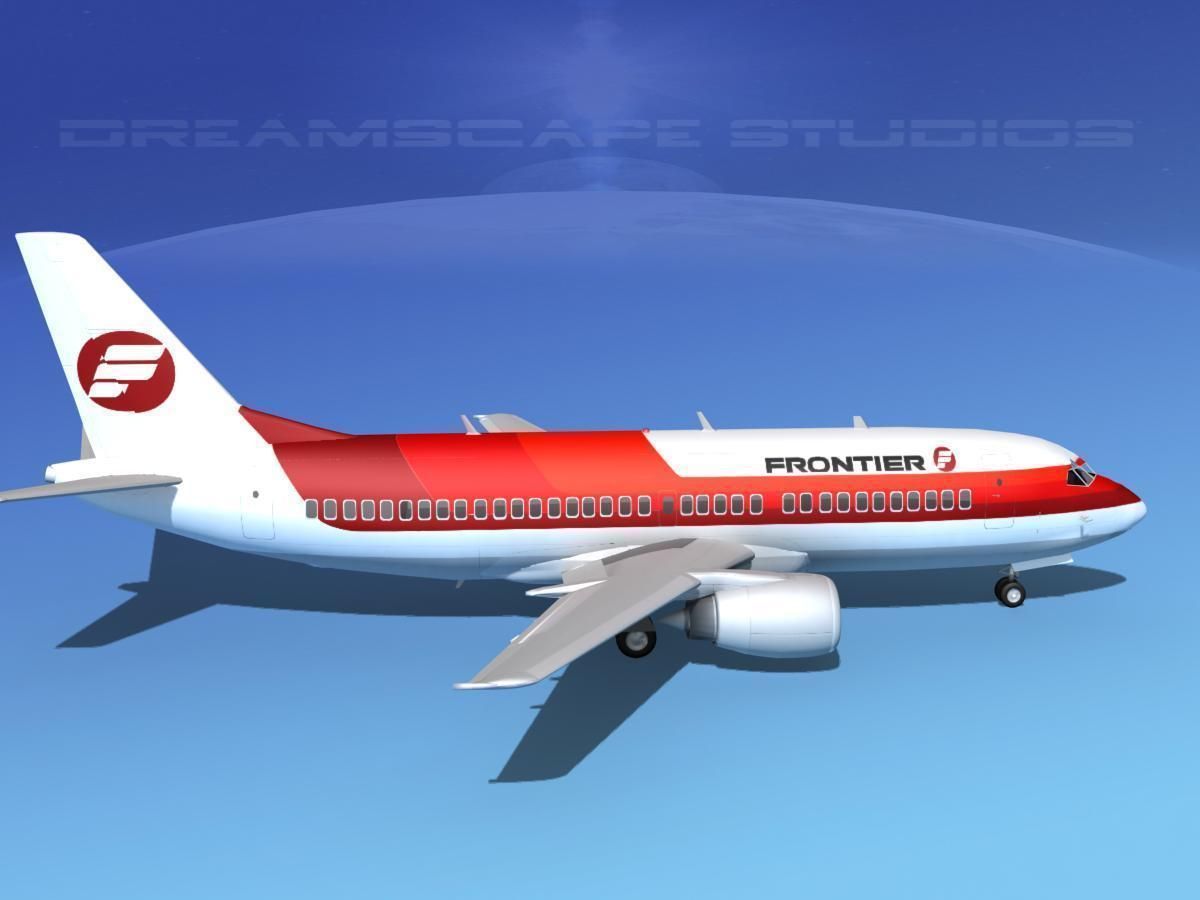 Boeing 737-300 Frontier 1 3D model_4